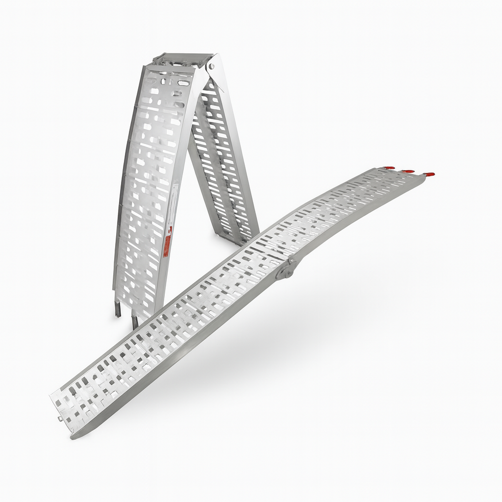 Klappbare Motorradrampe