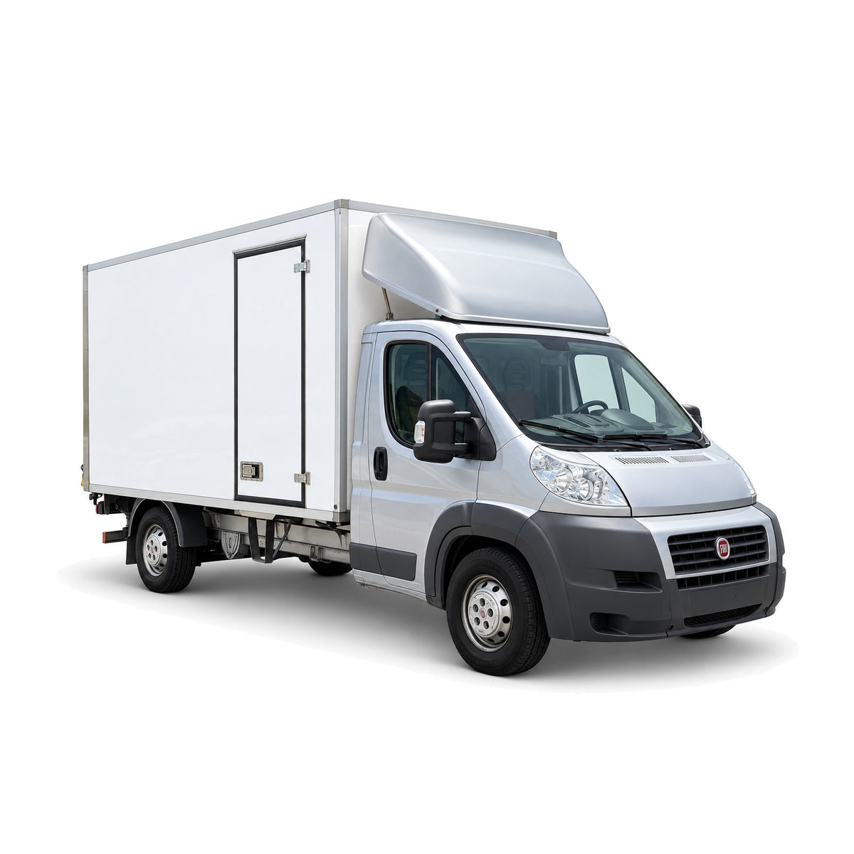 Fiat Ducato CargoLift Kastenwagen mit Hebebühne mieten in Muttenz bei Basel – Frontansicht