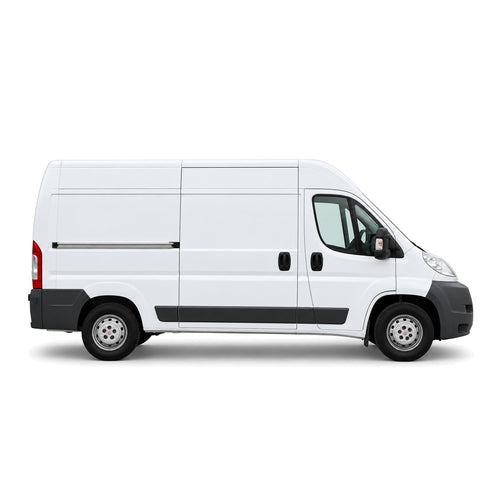 Fiat Ducato EasyMove Kastenwagen mieten in Muttenz bei Basel – Seitenansicht mit Schiebetür
