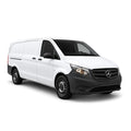 Mercedes Vito CityMover Kastenwagen (lang) mieten in Muttenz bei Basel – Frontansicht