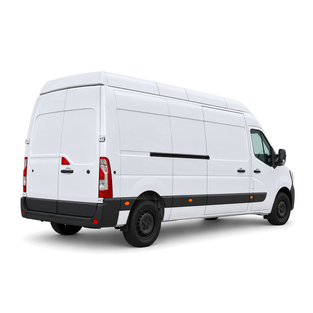 Renault Master XXL MaxLoad Hochdach mieten in Muttenz bei Basel – Heckansicht mit Hecktüren