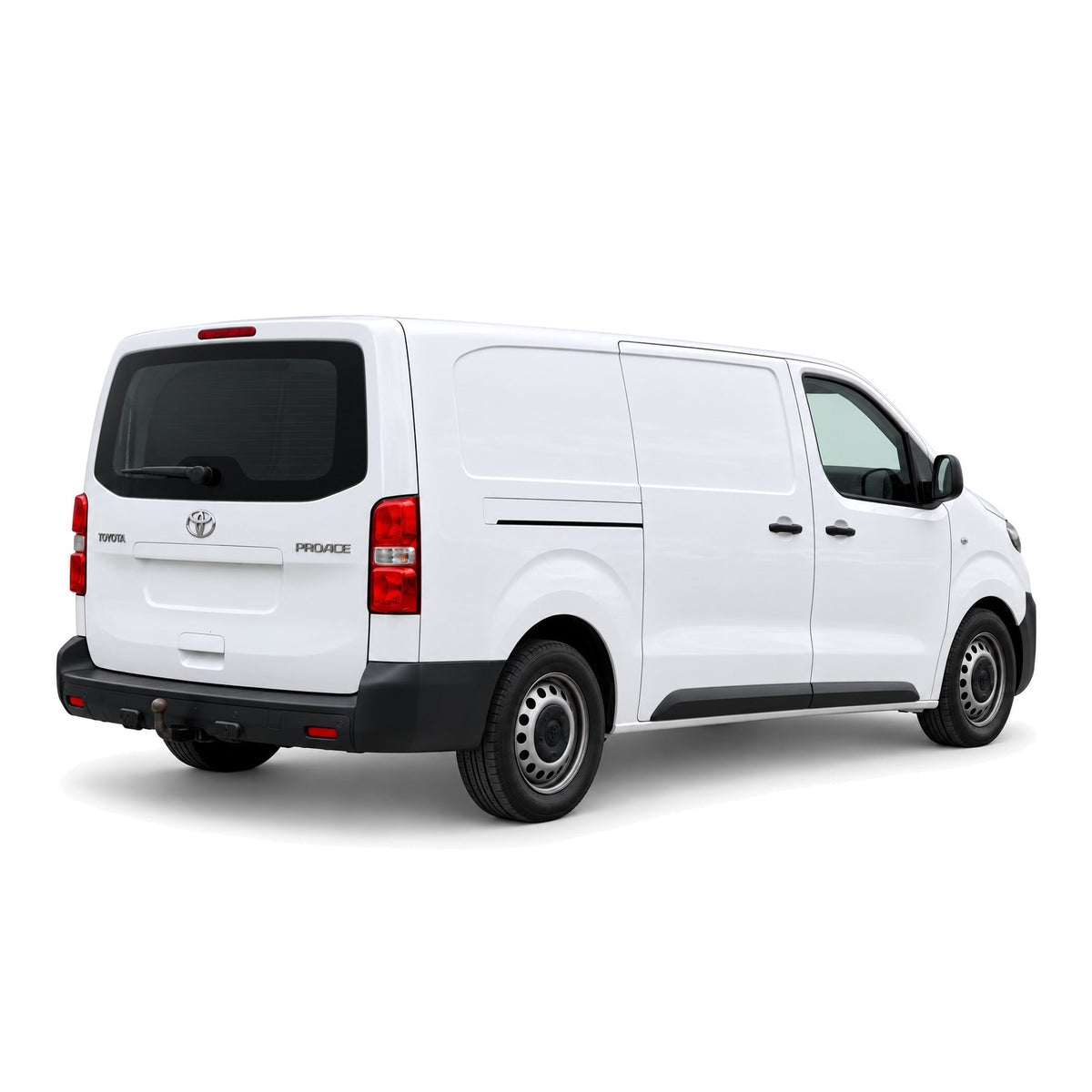 Toyota Proace Kastenwagen (lang) mieten in Muttenz bei Basel – Heckansicht mit Heckklappe